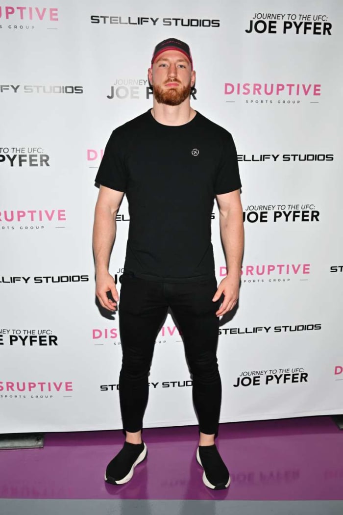 Joe Pyfer Attends Journey to the UFC Premiere Screening on Thursday, May 4th, 2023 at Dream Live in East Rutherford, New Jersey